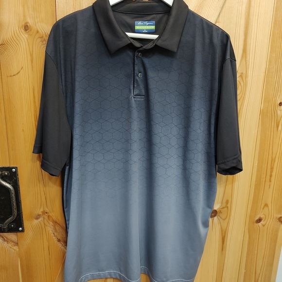 Ben Hogan Other - Ben Hogan Performance Polo Mens‎ Caviar Sz XL Ombre Black Grey Short Sleeve Golf